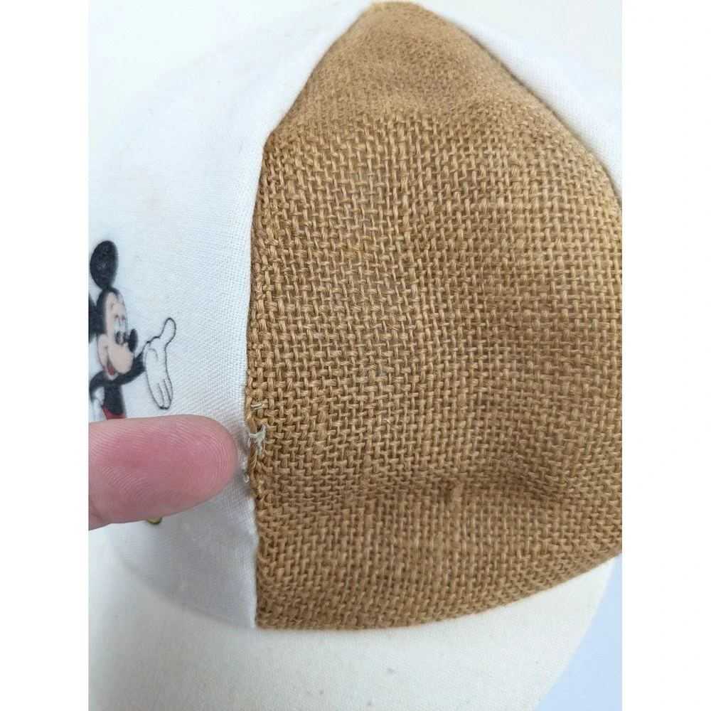 Vintage‎ Walt Disney Productions Hat Mickey Mouse Newsboy Tweed Cotton 60's RARE